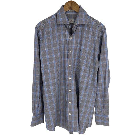 Peter Millar Long Sleeve Button Front Dress Shirt Size M - Picture 1 of 9